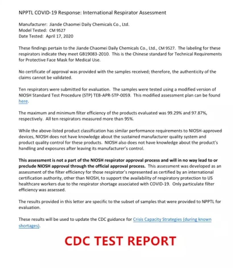 Respirátor CM úrovně KN95 pro lékařské prostředí - Obrázek 3