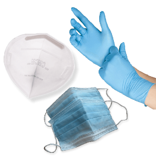 Ochranné pomůcky pro lékaře – roušky, respirátory a rukavice